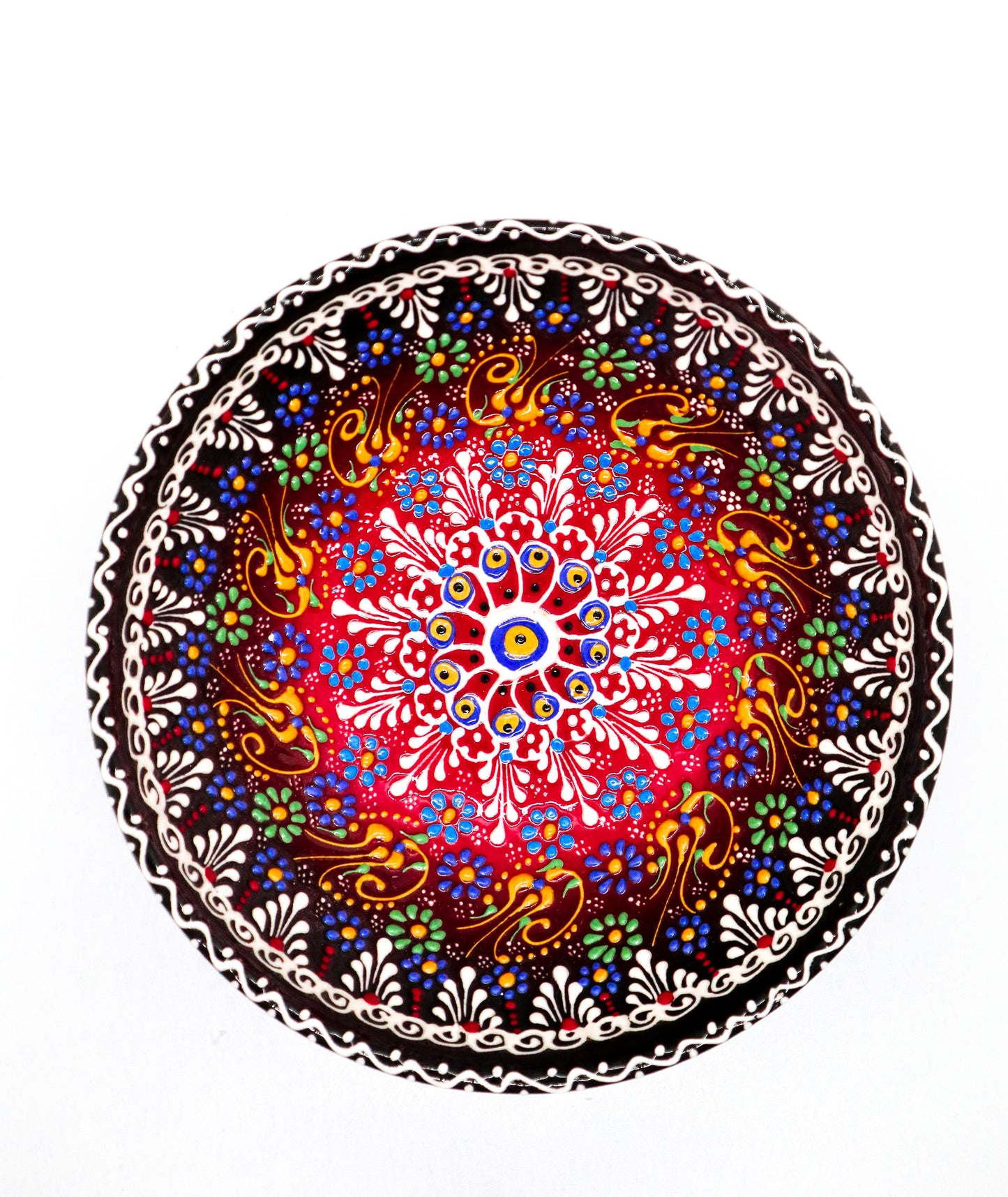 Bol 20 cm dantel ceramică decorativă