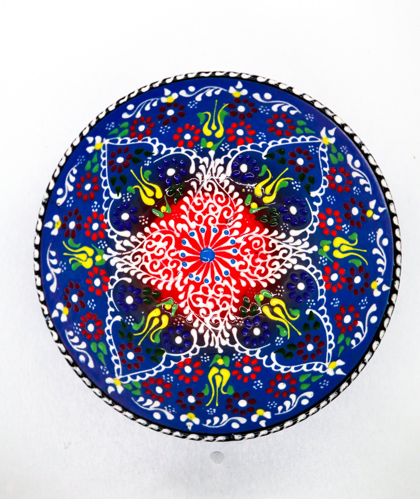 Bol 20 cm dantel ceramică decorativă