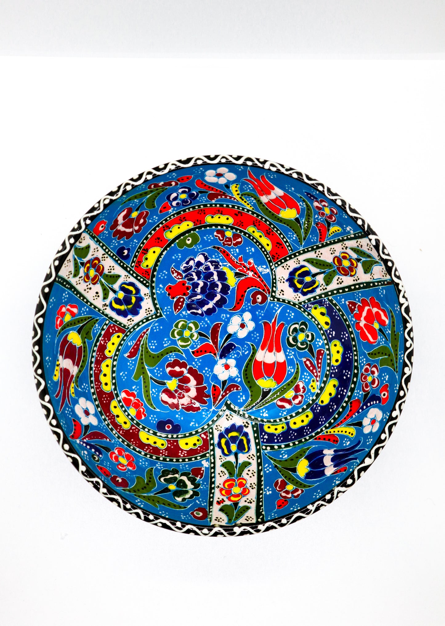 Bol 20 cm kabartma ceramică decorativă