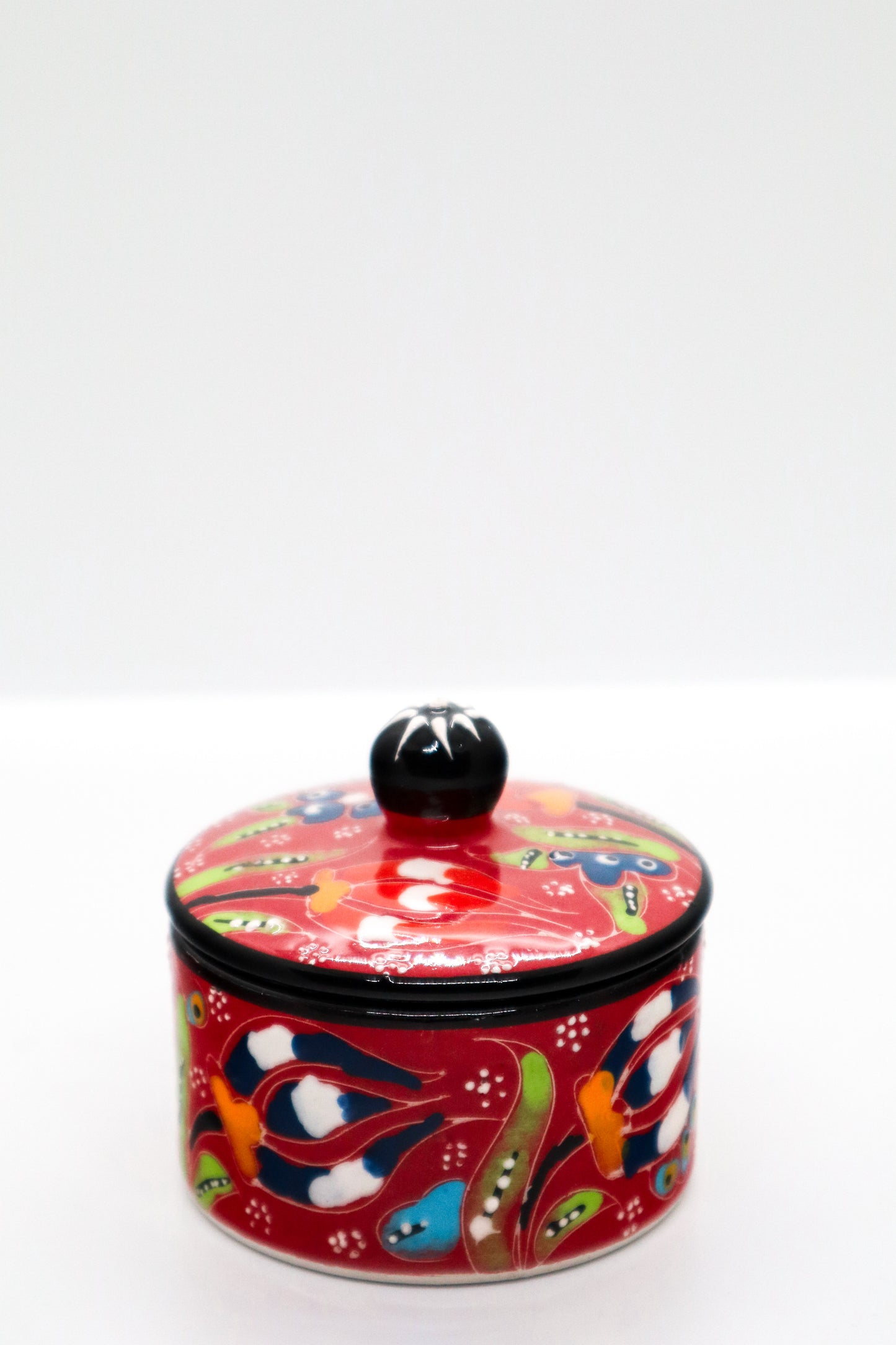 Cutie capac ceramică decorativă (kabartma)