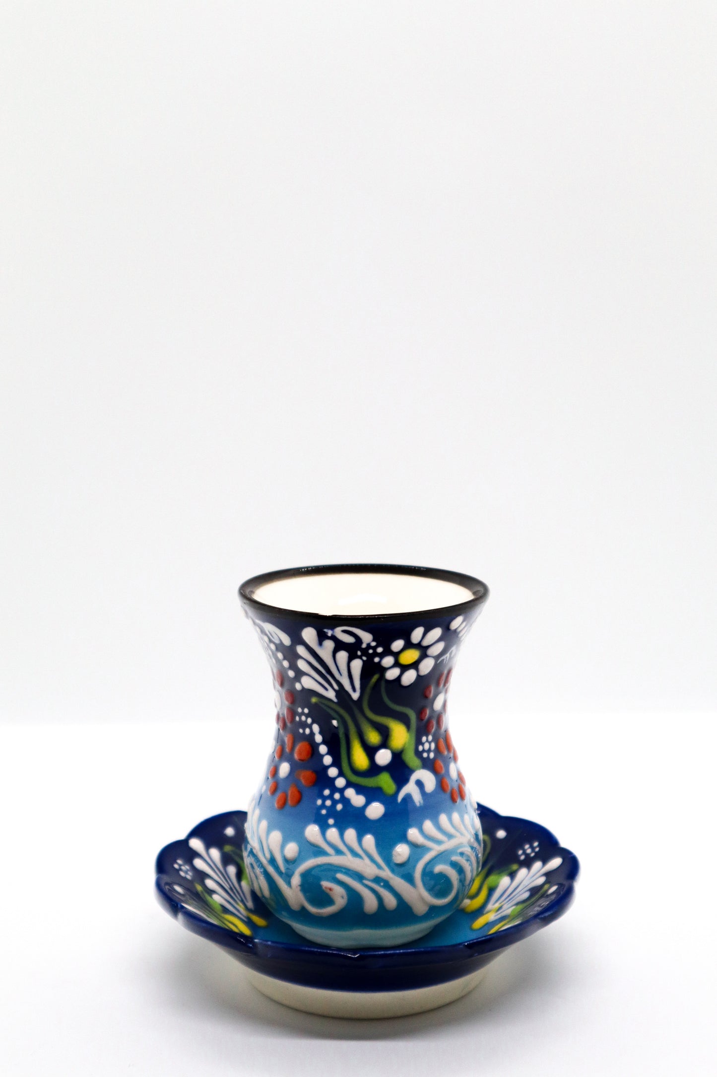 Set ceai dantel ceramică decorativă