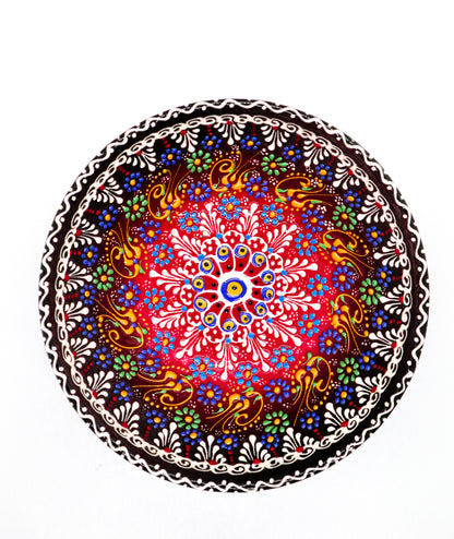 Bol 20 cm dantel ceramică decorativă