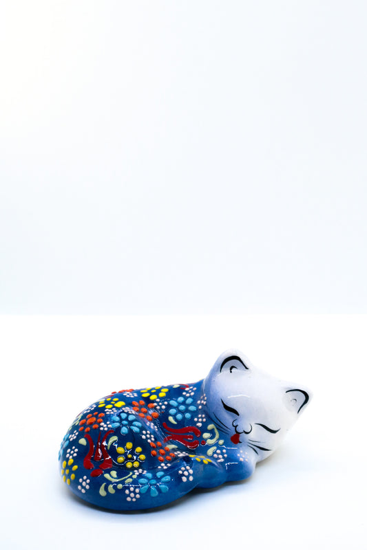 Pisică culcat 100 ceramică decorativă