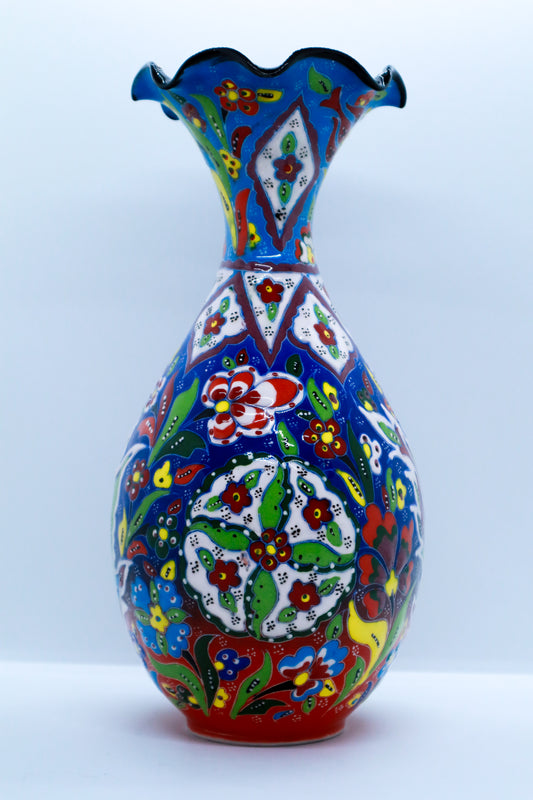 Vază 25 cm kabartma nou ceramică decorativă