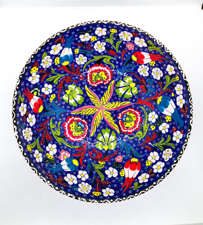 Bol 25 cm kabartma ceramică decorativă
