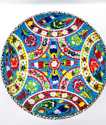 Bol 25 cm kabartma ceramică decorativă