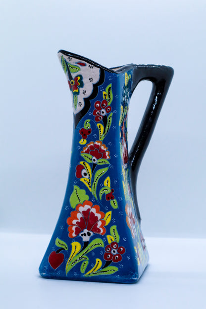 Carafă fund pătrat ceramică decorativa (kabartma)