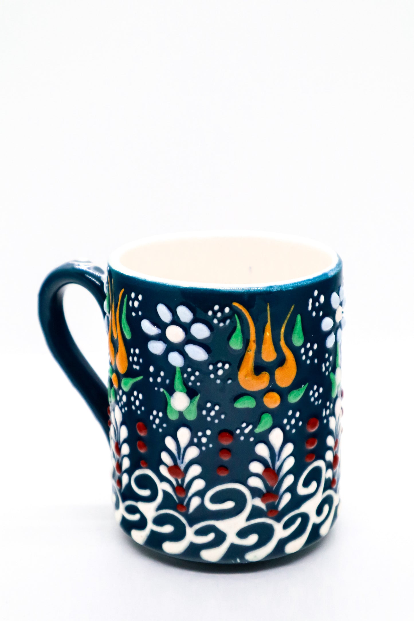 Cană dantel ceramică decorativă