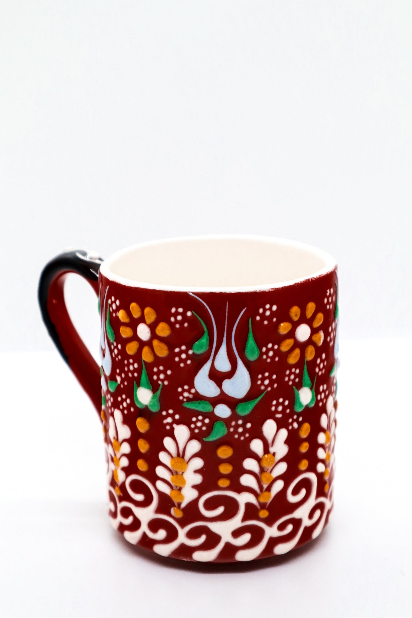 Cană dantel ceramică decorativă