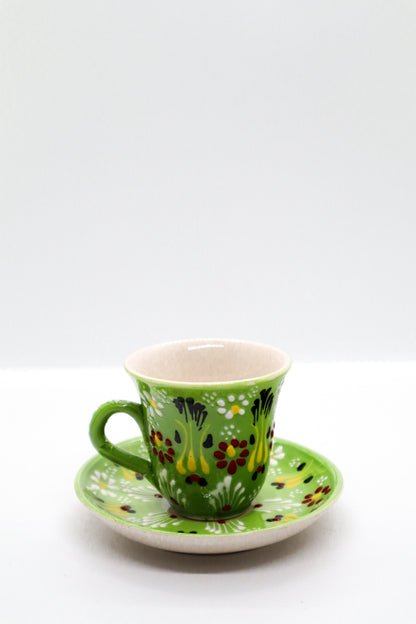 Set cafea dantel ceramică decorativă
