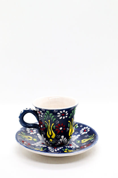 Set cafea dantel ceramică decorativă