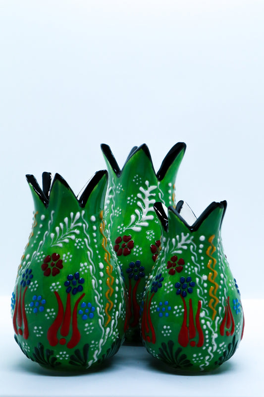 Set lalea dantel ceramică decorativă