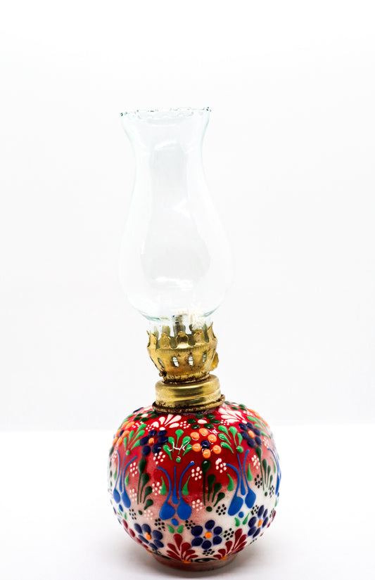 Lampă gaz mică dantel ceramică decorativă 100